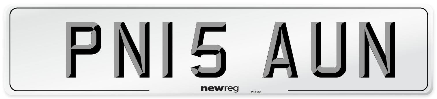 PN15 AUN Number Plate from New Reg